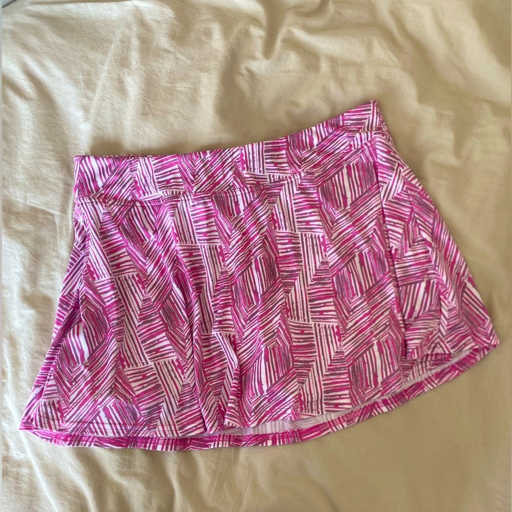 PGA‎ Tour Pink Flounce Athletic Tennis Golf Skirt Skort Size Large